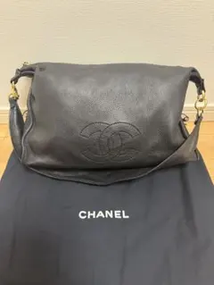 CHANEL キャビアスキンにココマークステッチ ワンショルダーバッグ 【美品】のサムネイル