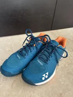 YONEX テニスシューズ 青/オレンジ　25cm男女兼用