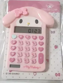 サンリオ シークレット ミニ文具形マグネット　マイメロディ 電卓