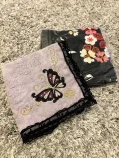 最終値下済: アナスイ&イケア ミニタオルハンカチ2枚セット