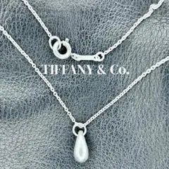 極美品 TIFFANY ティファニー ネックレス オープンティアドロップ 小ぶり 極美品 TIFFANY ティファニー ネックレス オープンティアドロップ