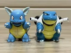 「モンコレ 初期 カメール、カメックス２体セット絶版 ポケモンフィギュア」