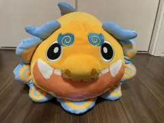 沖縄 シーサー 特大 ぬいぐるみ 黄色 クッション系