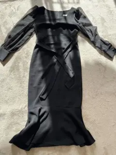 最終値下げ 黒 マーメイド ドレス ワンピース