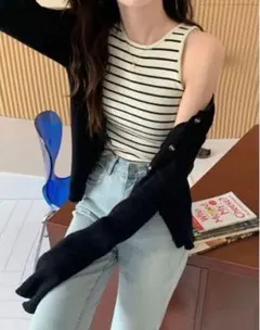 SHEIN ストライプ タンクトップ