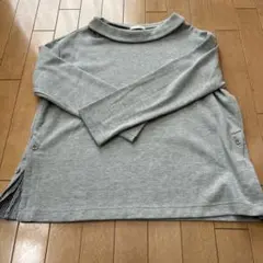 スタディオ　クリップ　グレー 長袖カットソー サイドボタン付き