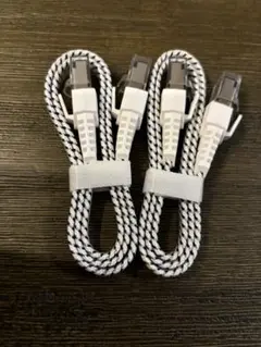 LANケーブルCAT8 0.5m 2本 メッシュ