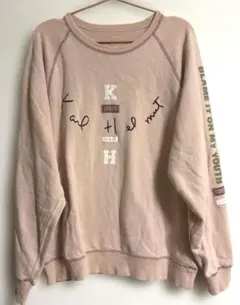 ●ピンクハウス●カールヘルム●ピンク ロゴトレーナー スウェット●Mサイズ●