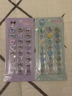 新品未開封★サンリオ☆おはじきふうシール 2種セット★ハンギョドン＆クロミ