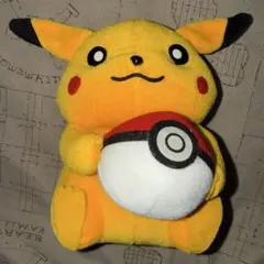 超希少】ピカチュウ ぬいぐるみ 約45cm バンダイ モンスターボール