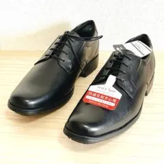 未使用品 タグ付き texcy luxe 本革 プレーントゥ 黒 26.0cmのサムネイル