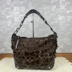 Coach Oneshoulder Bag Brown Signatureのサムネイル