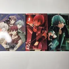 ŹOOĻ 亥清悠 狗丸トウマ 御堂虎於 棗巳波 クリアビジュアルポスター セット