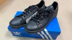 未使用 アディダス スタンスミス 27cm レザー スニーカー adidas 黒