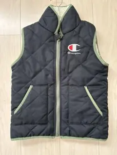【美品】Champion キルティングベスト 中綿ベスト ブラック