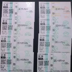 現地単勝馬券8枚セット㉖