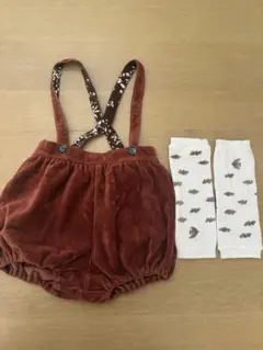 コーデュロイ サロペット ブルマ レッグウォーマー セット　フィセル