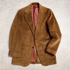 80s USA製 ヴィンテージ コーデュロイジャケット キャメルブラウン L