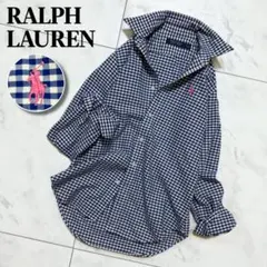 美品❣️RALPH LAURENラルフローレン ギンガムチェックシャツ ポニー刺繍