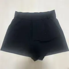 黒ショートパンツ ハイウエスト ZARA