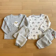 UNIQLO キルティングパジャマ　オバケ、ノンタン　セット　110