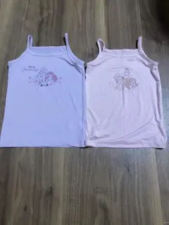 キッズ ディズニー プリンセス キャミソール 110㎝ 2枚セット