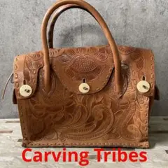 袋付き☆ Carving Tribes ハンドバッグ
