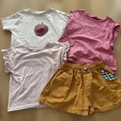 子供服 トップス ショートパンツ 3点セット