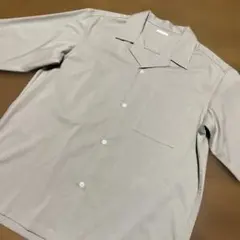 GU 長袖オープンカラーシャツ