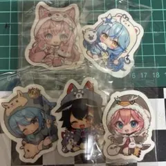 ホロライブ アニマルパーカー ステッカー 5種セットのサムネイル