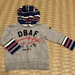 ミキハウス　ダブルビー　トレーナー フード付き　90 長袖シャツ ロンT