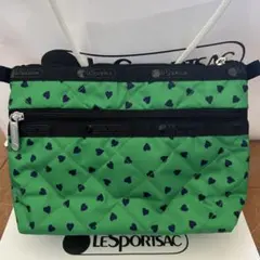 LeSportsac キルティング ポーチ グリーン 神崎恵さんコラボ - メルカリ