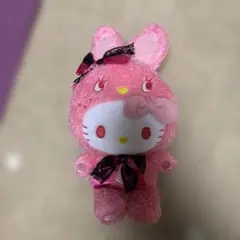 ハローキティ ぬいぐるみ ウサギコスチューム　ピンク