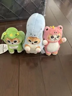 mofusand かいじゅうにゃんぬいぐるみセット 3色