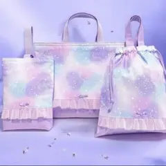 No.439＊入学入園3点セット＊手提げバッグ＊体操袋＊上履き入れ」ハンドメイド
