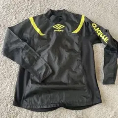 umbro 長袖ピステ 黒/黄色　S