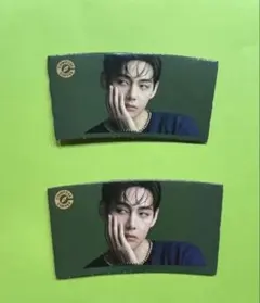 韓国 compose coffee 限定 V カップホルダー2枚