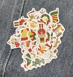 フレークシール　ステッカー　クリスマス