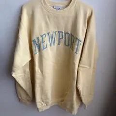 古着　OARS MAN M イエロー NEWPORT トレーナー