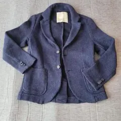 ZARA BOYS ネイビー ニットジャケットのサムネイル