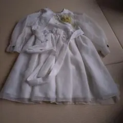 だ*ん様 130 白 チュールドレス セレモニードレス ホワイト