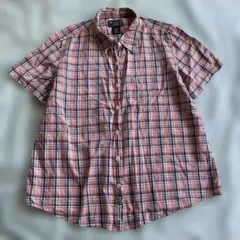 Abercrombie & Fitch 半袖チェックシャツ ピンク(M) y2kのサムネイル