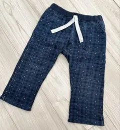 プチバトー　男の子チェック柄パンツ　24m86センチ