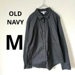 OLD NAVY　【M】　ブラック 黒　長袖　シャツ　オフィス　シンプル
