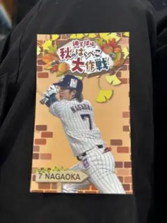 ヤクルトスワローズ　長岡秀樹ステッカー秋のはらぺこ大作戦シール swallows