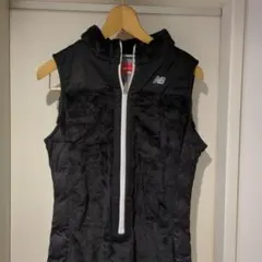 New Balance フリースベストワンピース ブラック
