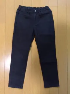 ユニクロ キッズ UNIQLO ウルトラストレッチジーンズ ファスナー無 黒