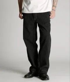schott オールドヒッコリーデニムパンツ 32 ブラック - メルカリ