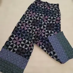 KIM JONES 幾何学模様 ワイドパンツ Mサイズ　GU