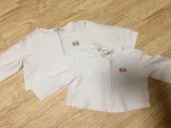 双子ちゃん　familiar ホワイトカーディガン 2枚セット